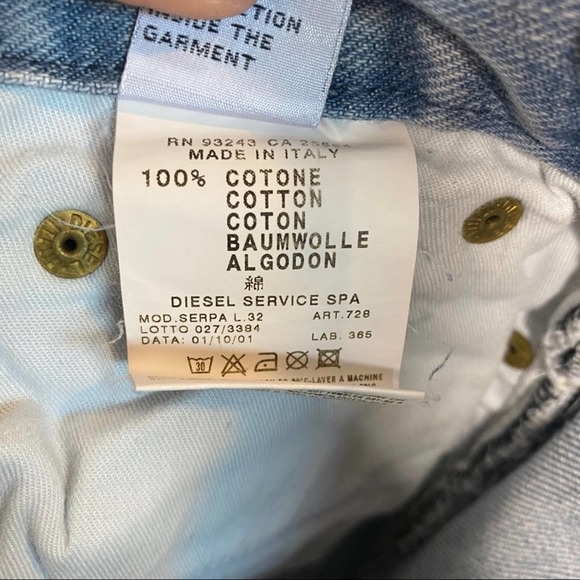 Diesel Jeans Womens Industry Denim Boot Cut Division Mid Rise 28 - Picture 10 of 10